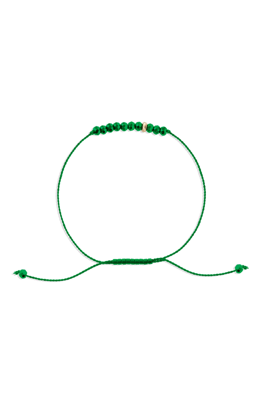 The Energy Project - Transformation Bracelet - Malachite & Solid 14K Gold Bead