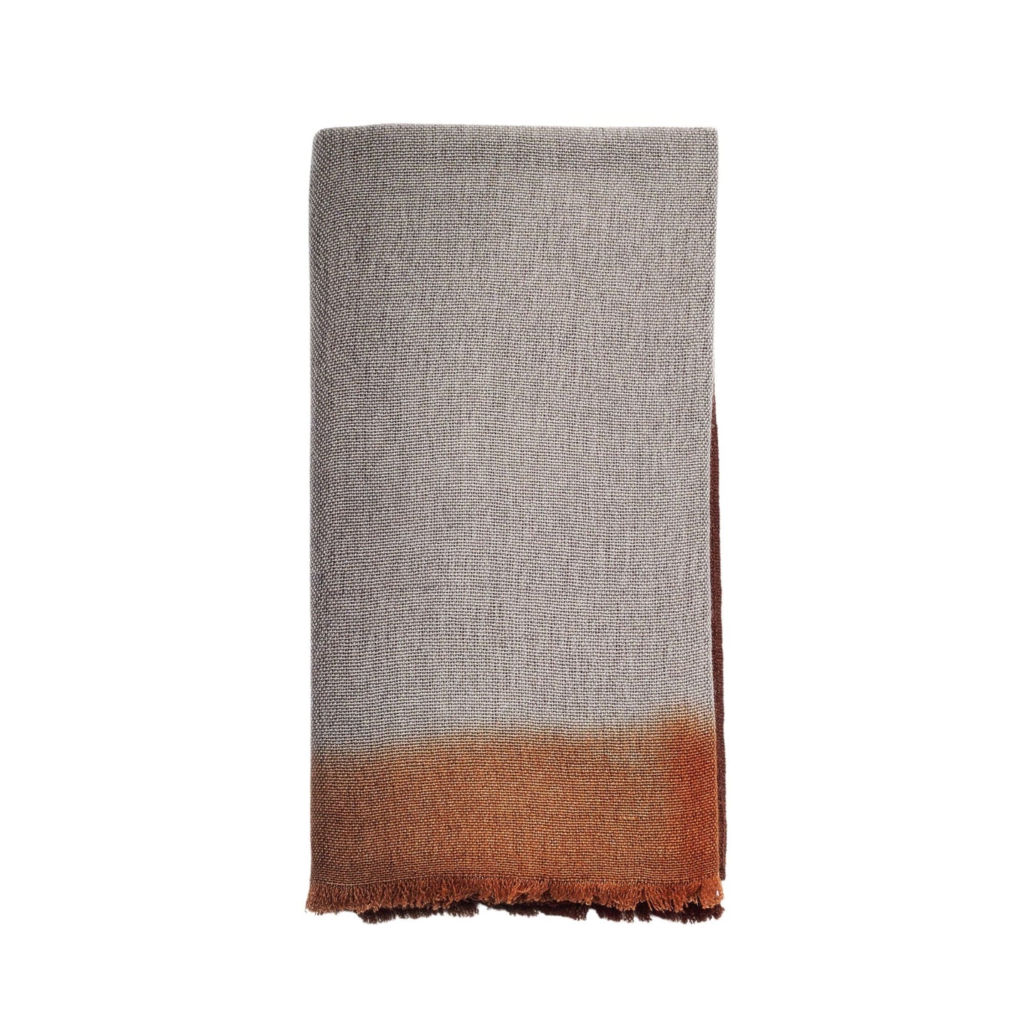 Simply Taupe Brown Gray Hand Spun Merino Handloom Throw