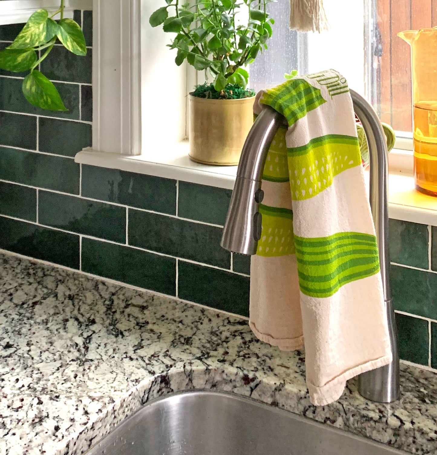 Pickle Dish Towel + Sponge Cloth Gift Set