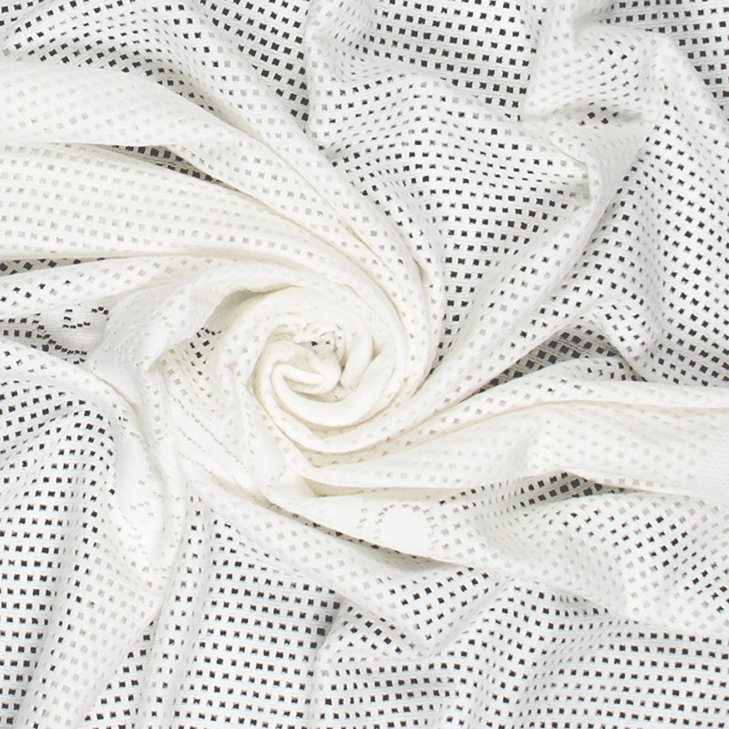 Southampton Home Lace Weave Teddy Bear Baby Blanket - White