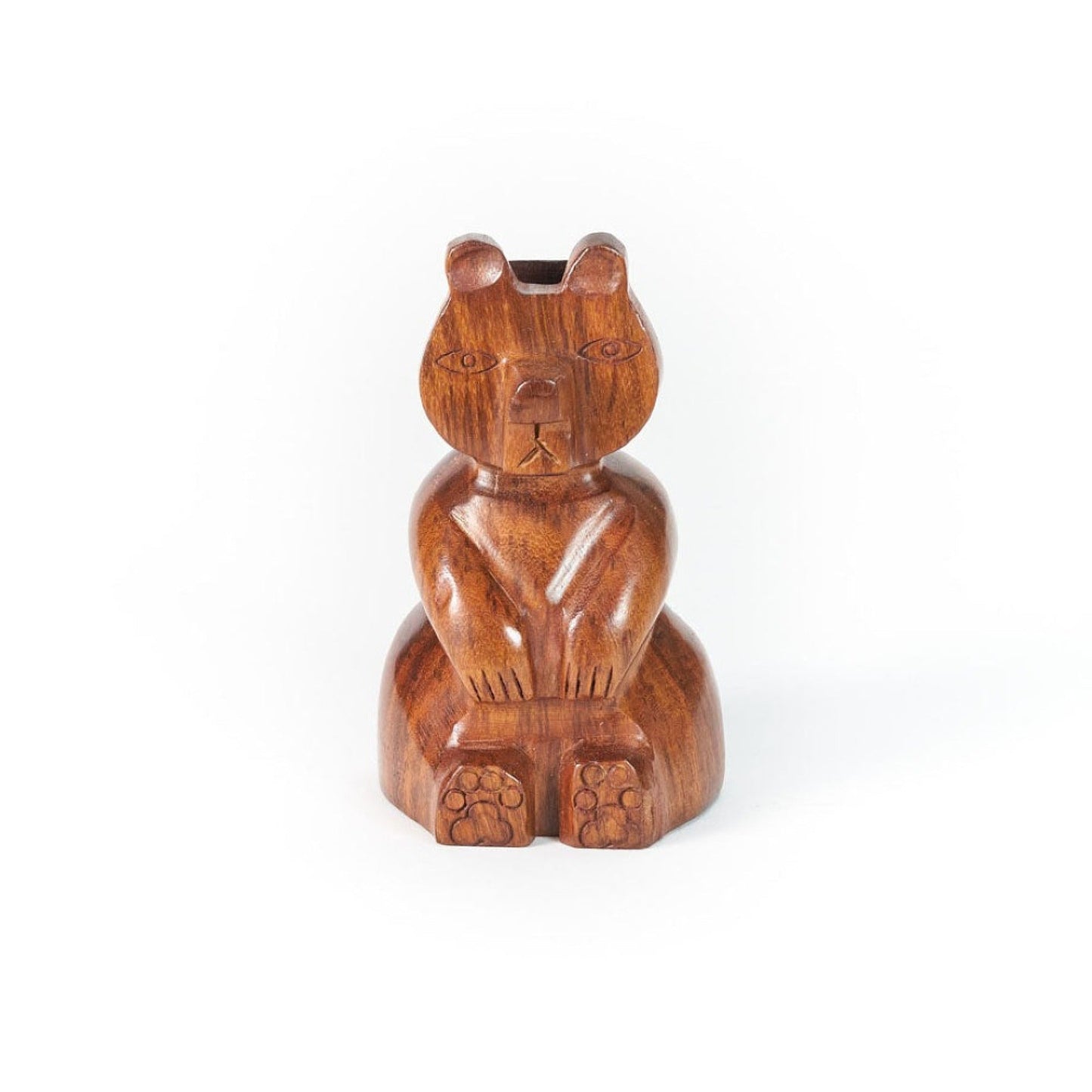 Bear Eyeglasses Holder Stand - Handcrafted Sheesham Wood