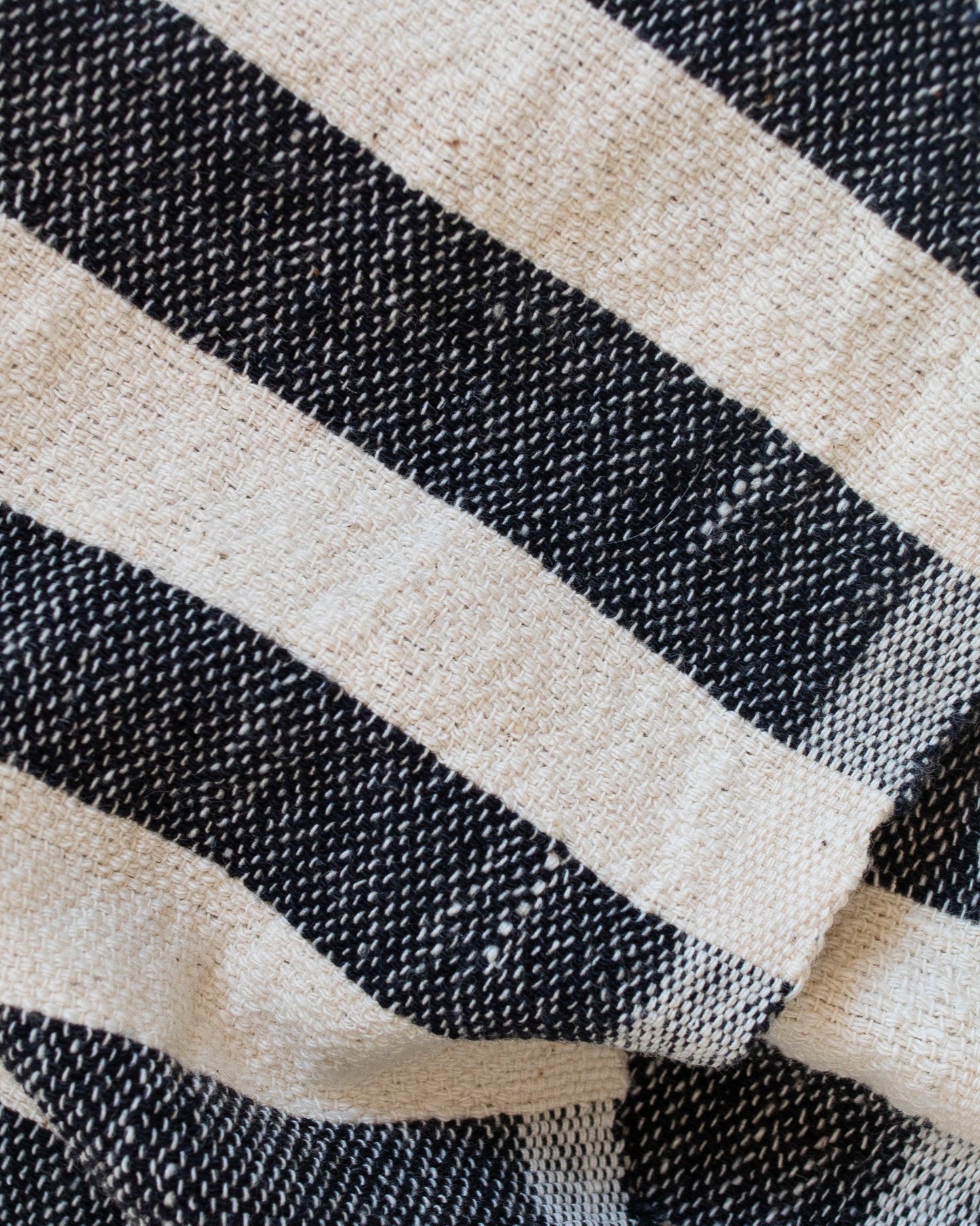Black Stripe Hand Towel