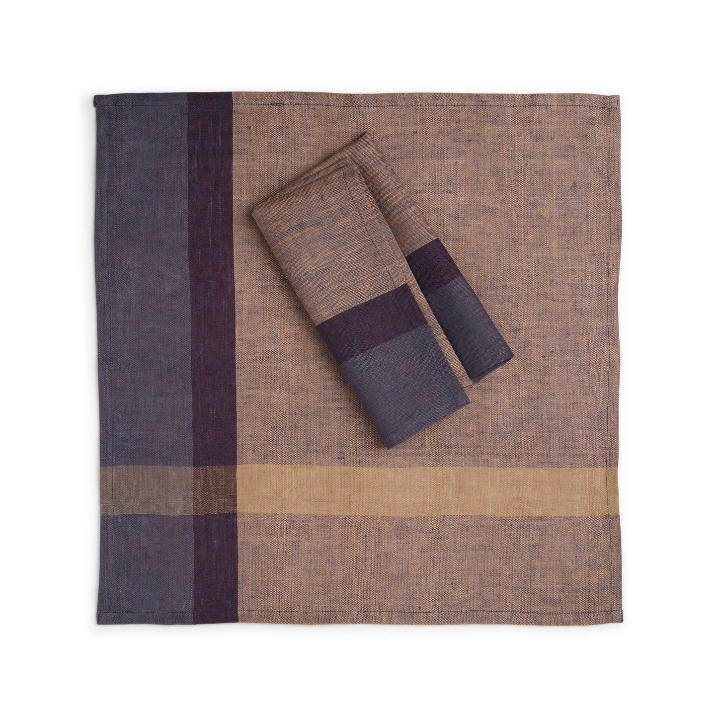 Handwoven Flax Linen Napkins, Set of 2 | 20" × 20" | Fair Trade | Flaxline