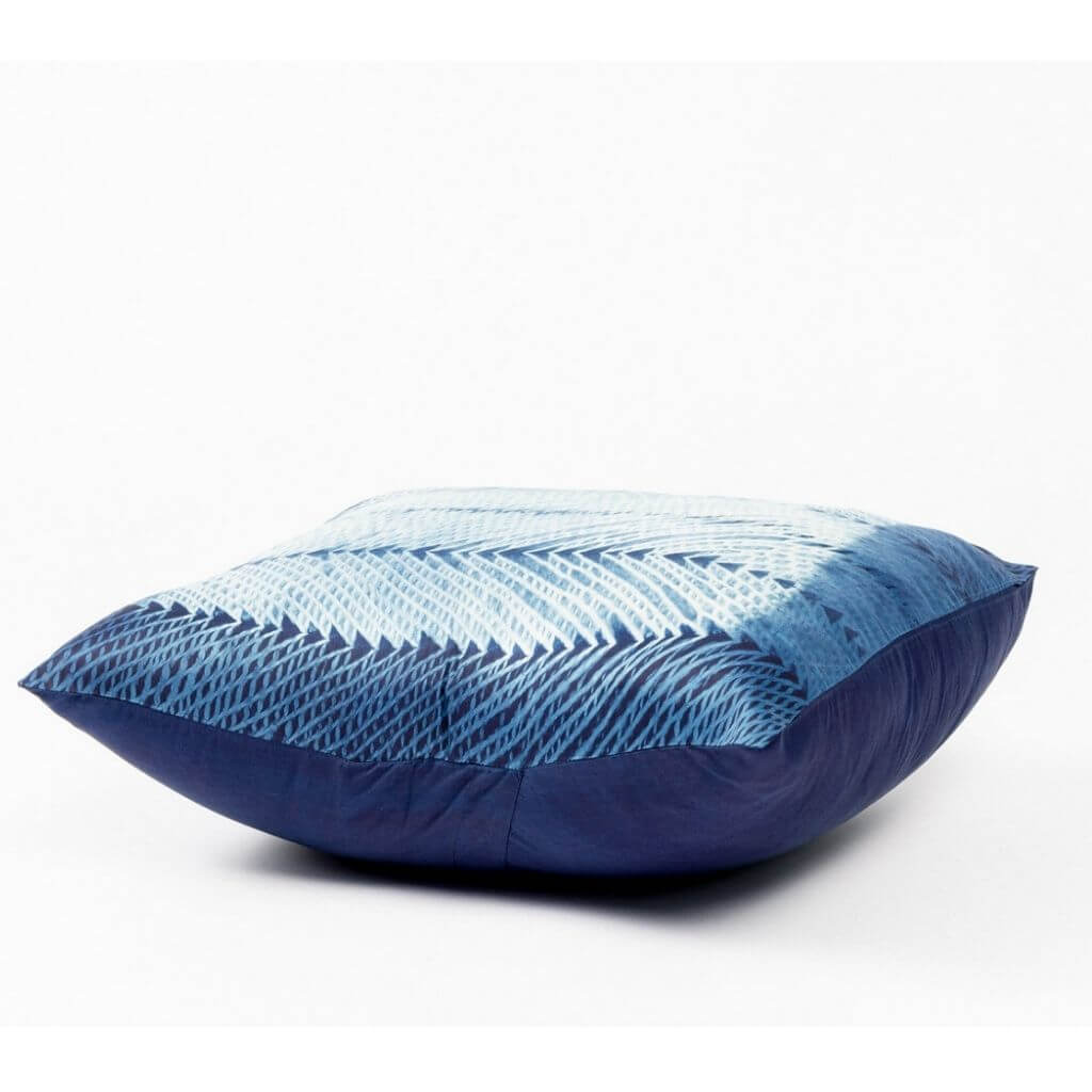 Ara Hand Crafted Shibori Print Mulberry Silk Pillow