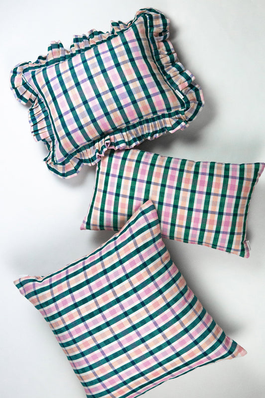 Archive NY Lola Plaid Lumbar Pillow