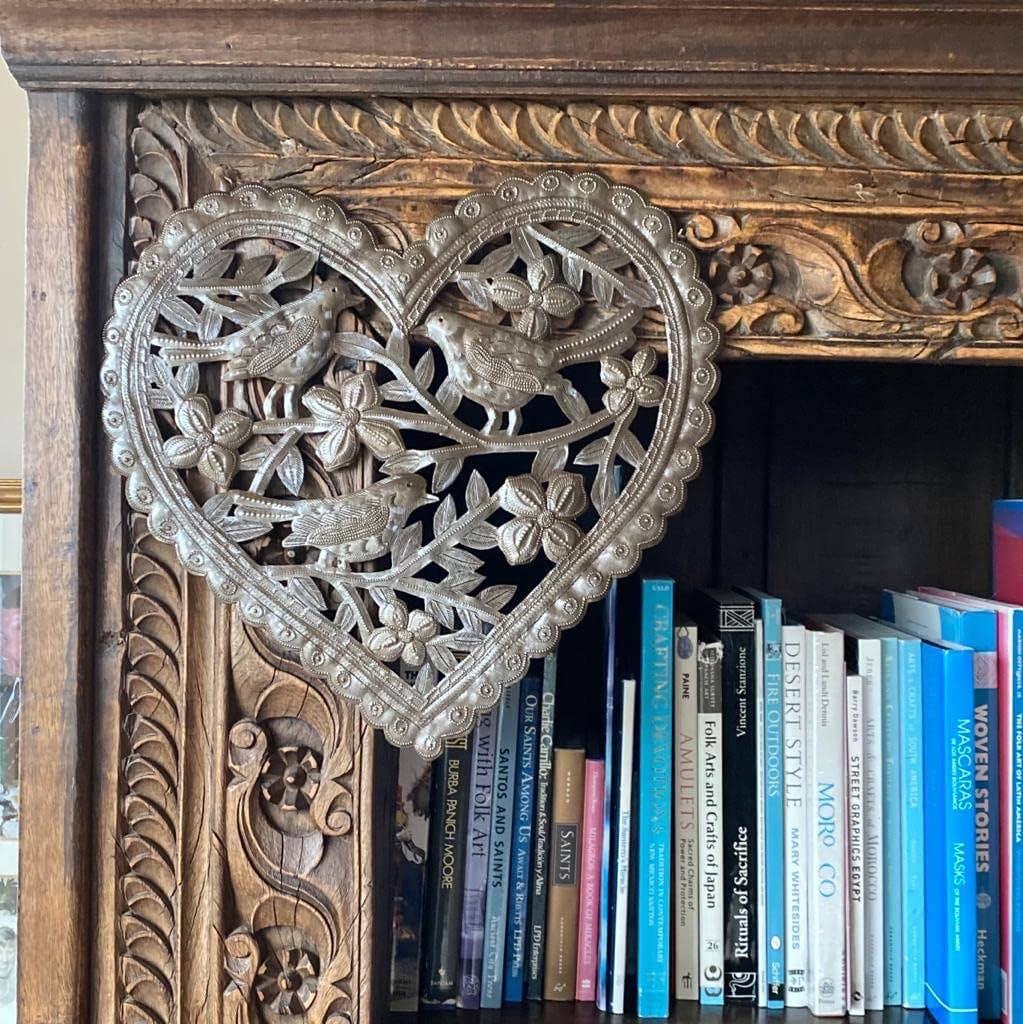 Heart Wall Collection, Heart Shaped with Flowers 13.5"x12.75