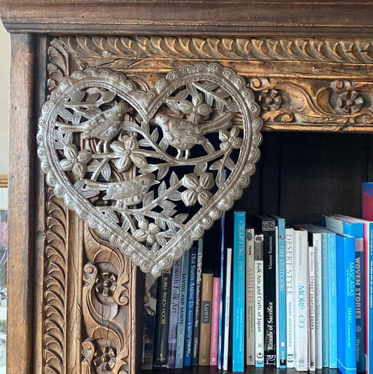 Heart Wall Collection, Heart Shaped with Flowers 13.5"x12.75
