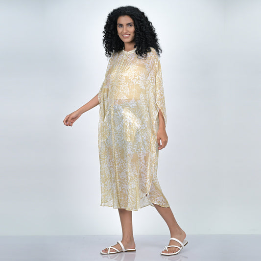 Binary Leaflet Caftan - Golden