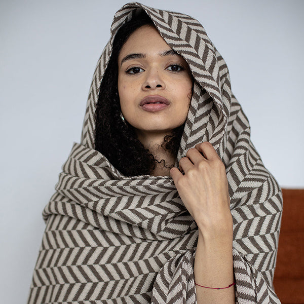 Zima Organic Cotton Throw Blanket
