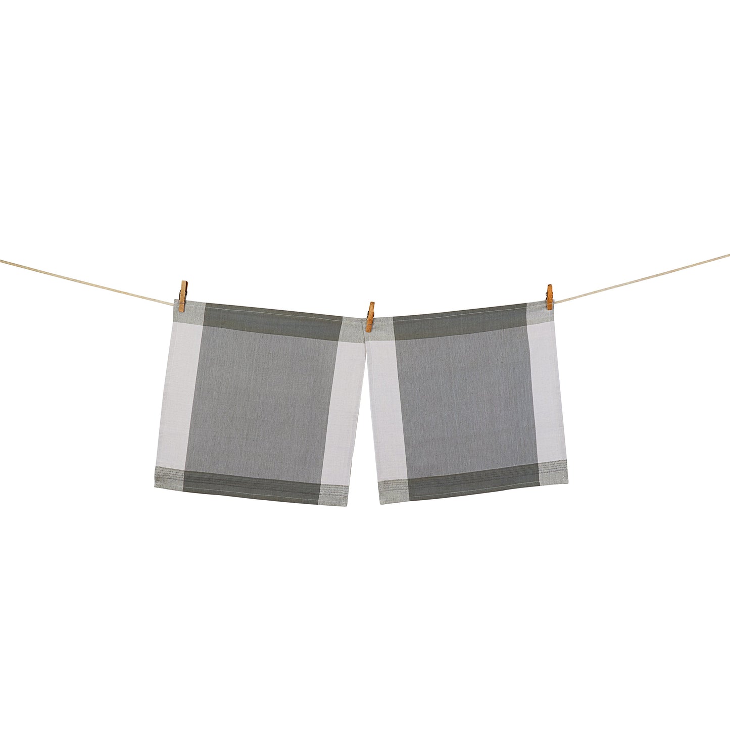 Handwoven Cotton Napkins, Set of 2 | 20" × 20" | Fair Trade | Foundation