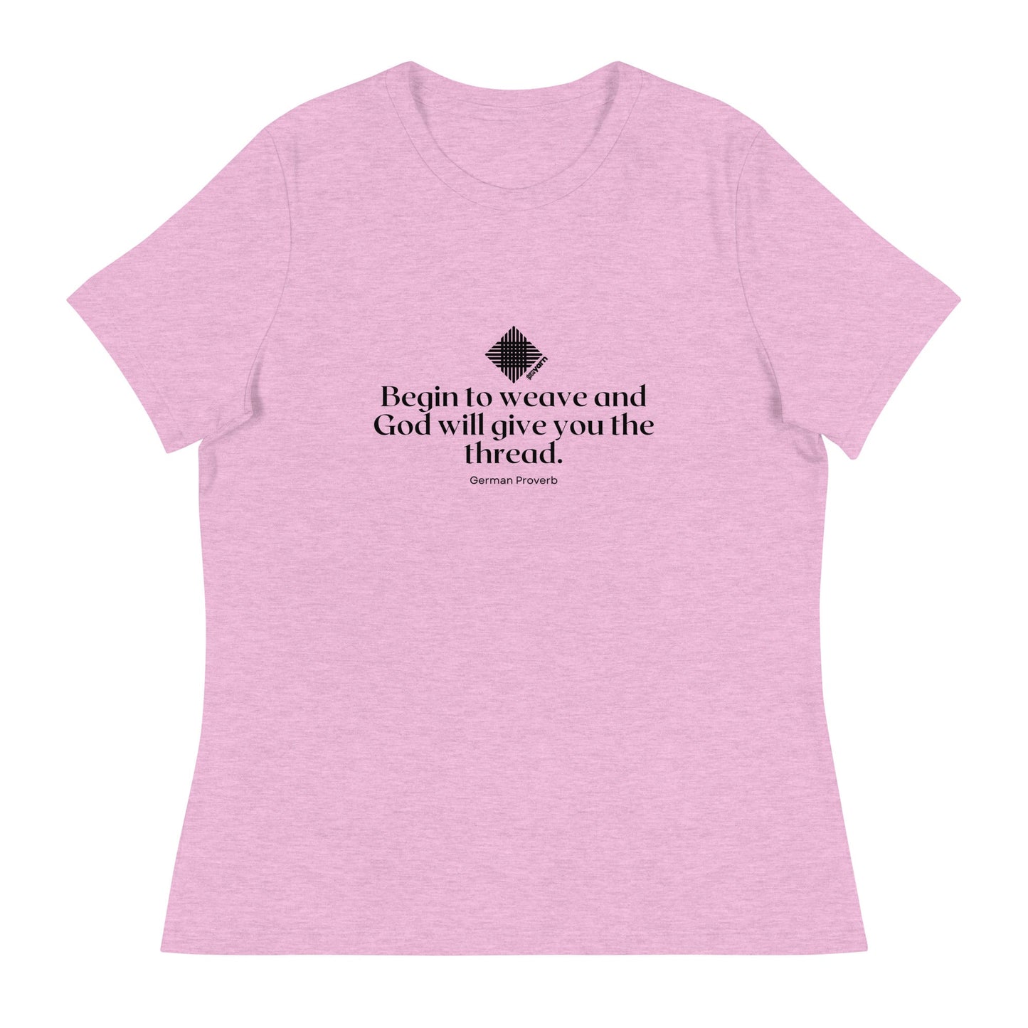 “Begin to Weave” Women’s Relaxed Fit T-Shirt – Designed by Nicole Snow