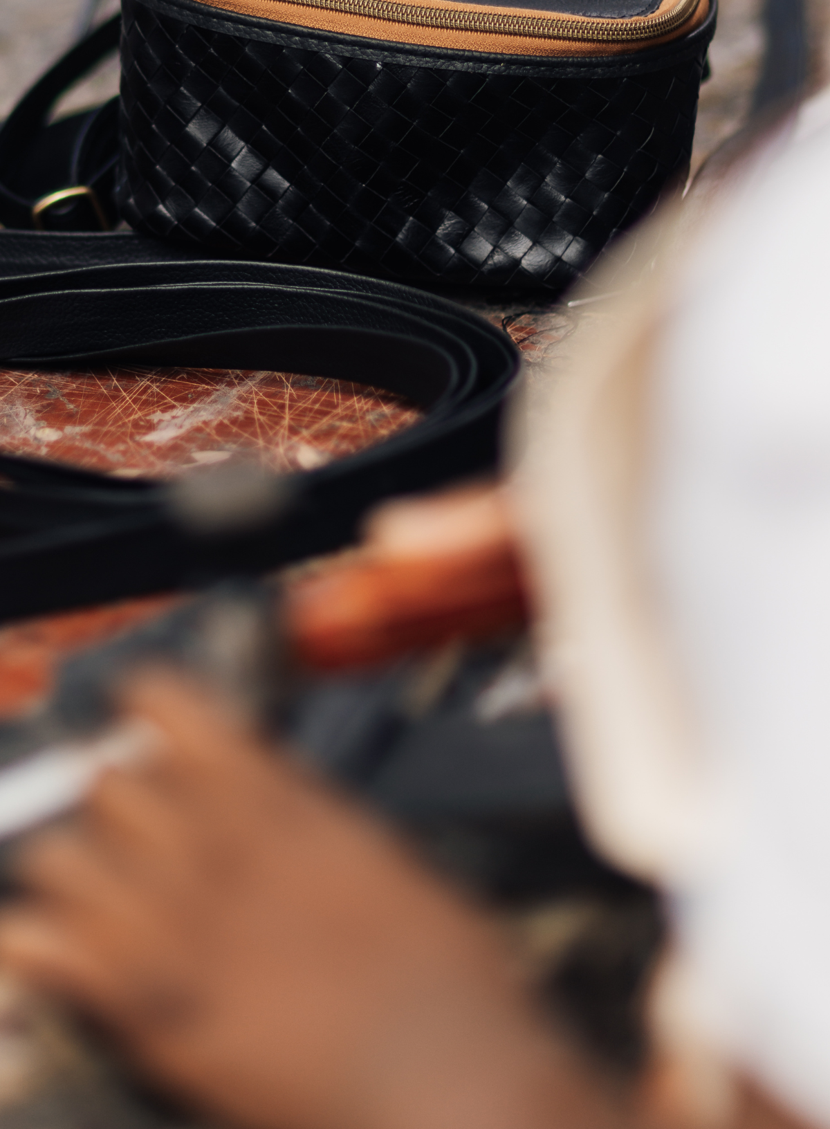 The Nomad Woven Leather Belt Bag