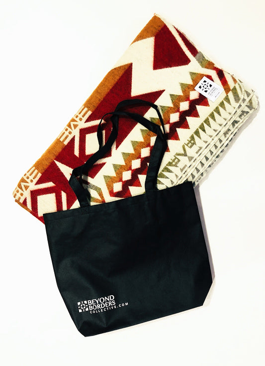 Black Reusable Shopping Bags (Set of 3)