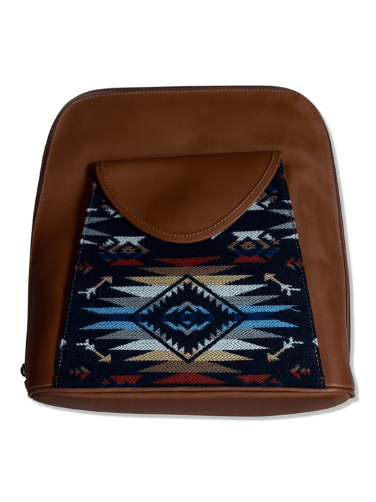 Andean Leather Button Backpack