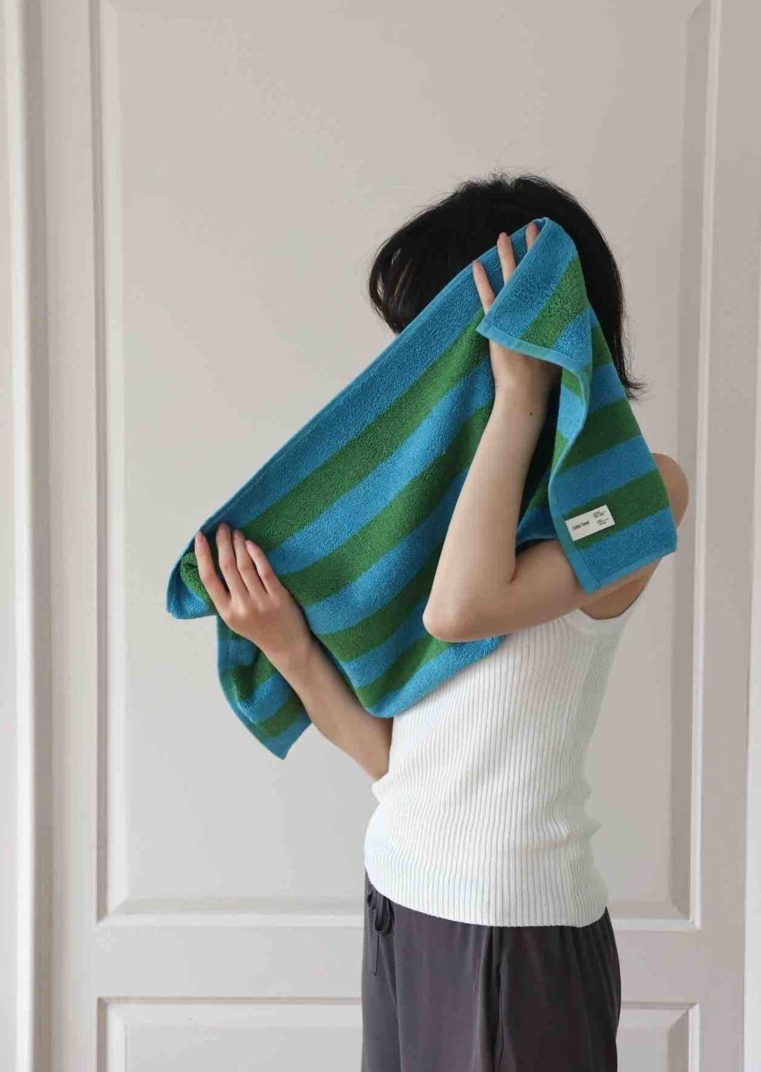 Ultra Soft Absorbent Terra Stripe Bath Towel