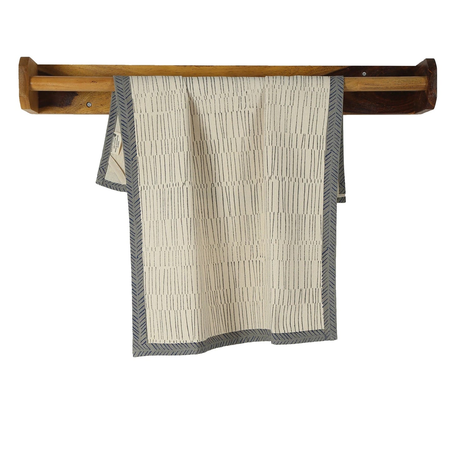 Hand Block Printed Kitchen Towels | Kora Cotton | Set of 2 | Fair Trade | TEA BREAK