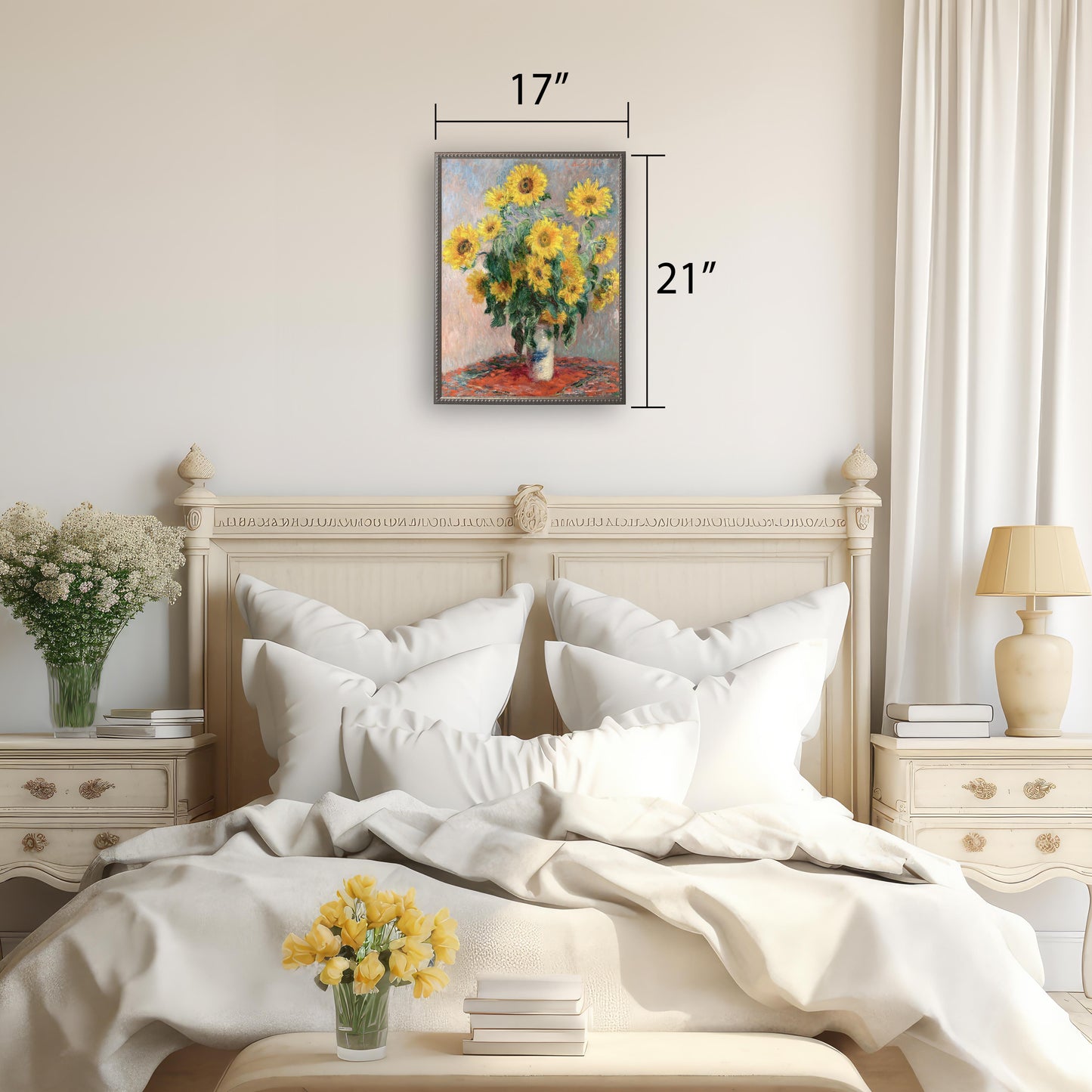 Vintage Floral Oil Reproduction