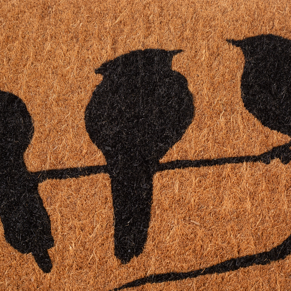 Birds On Branch - Natural Coir Doormat