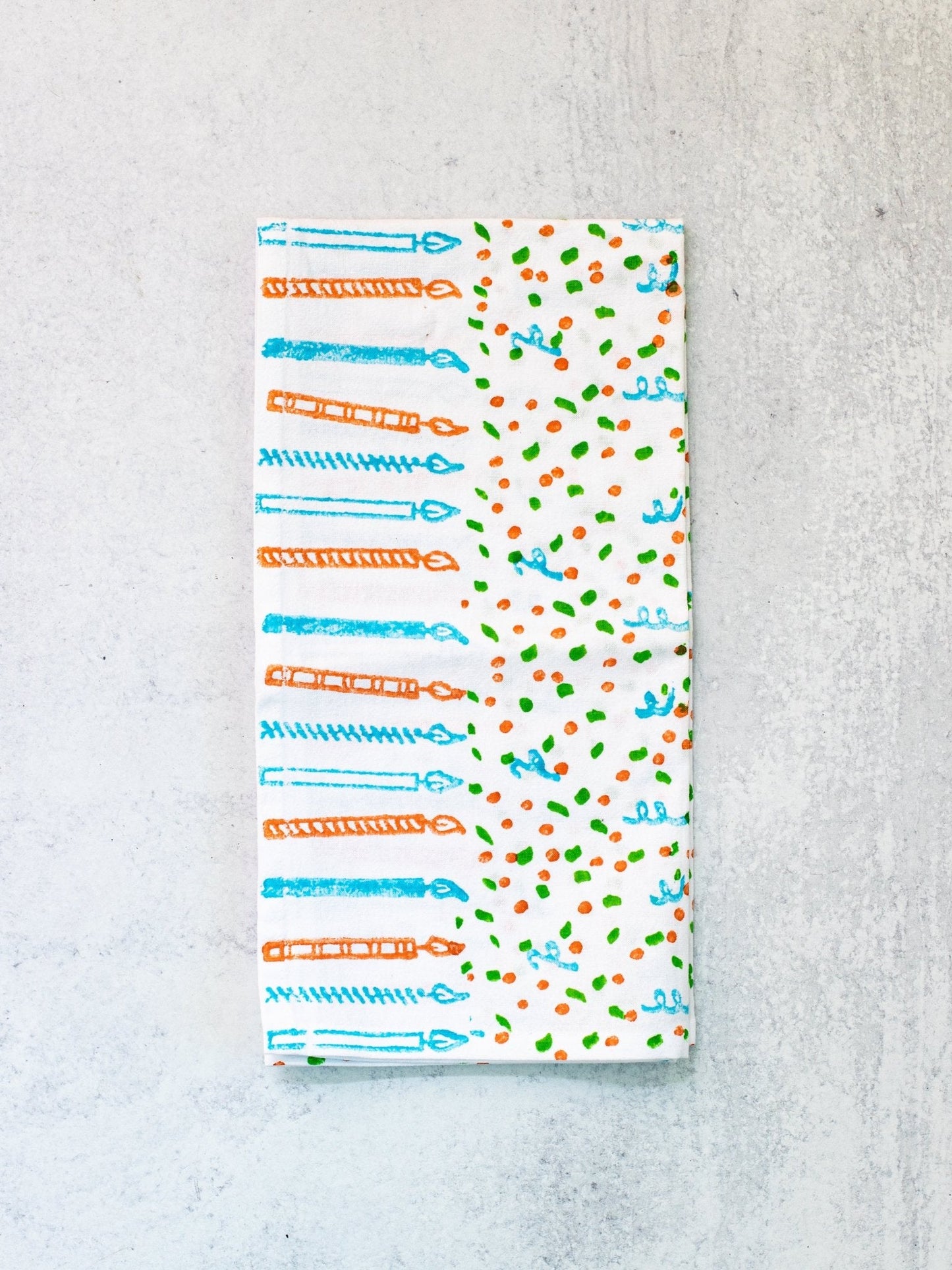 Birthday Tea Towel - Confetti