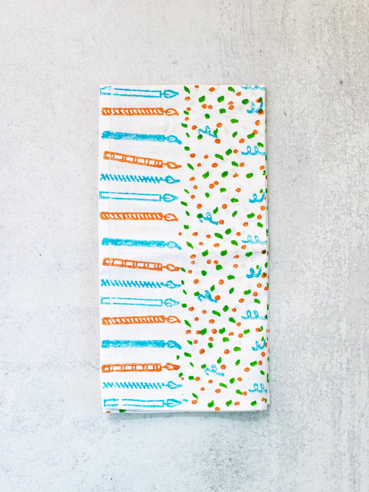 Birthday Tea Towel - Confetti