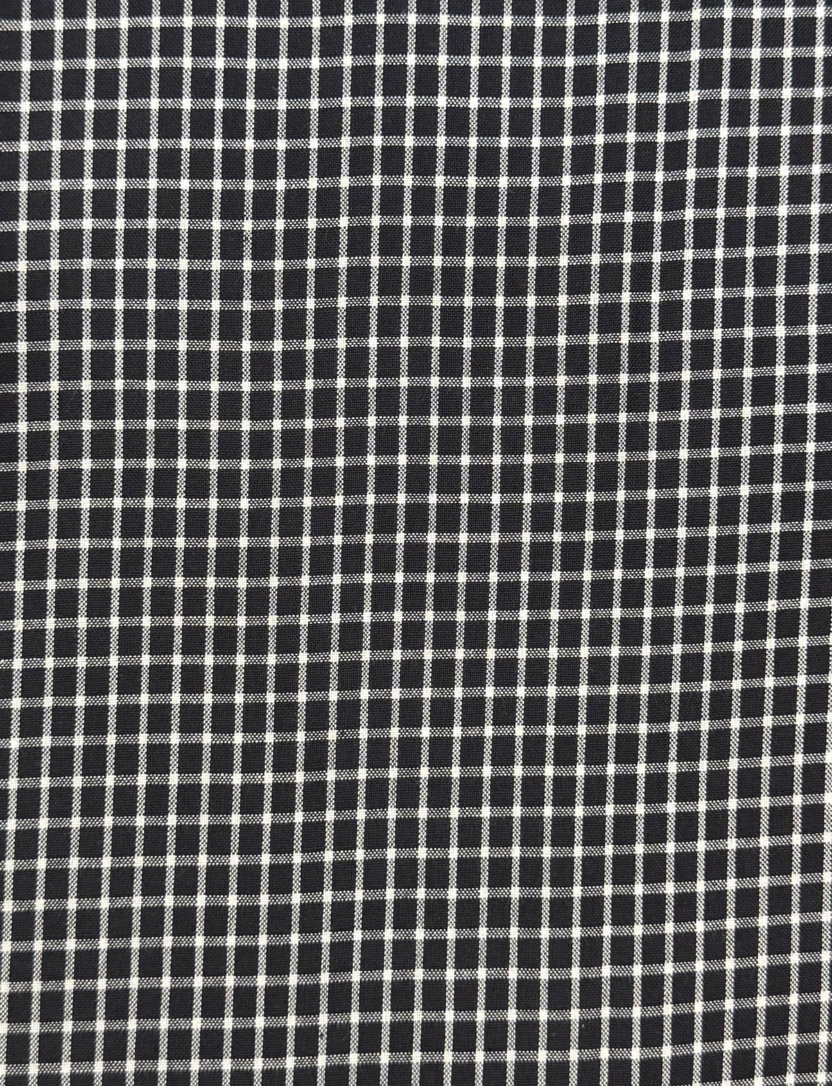 Black Gingham Organic Cotton Crop Pants