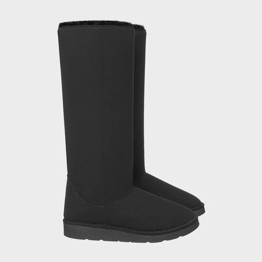 Black knee-high vegan sustainable shoes