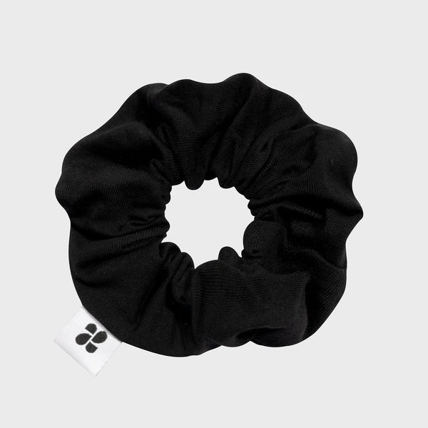 Upcycled Vegan Scrunchie Black