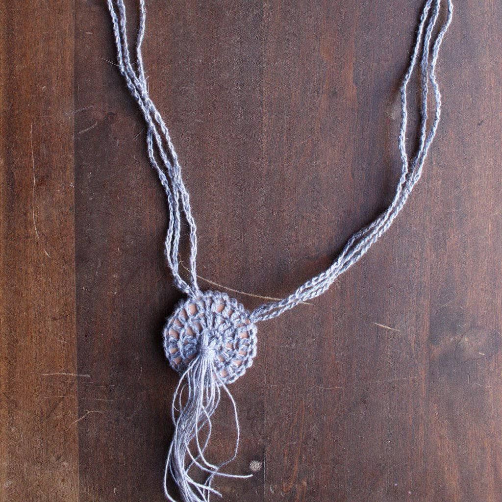 Boho Macrame Necklace Crochet Kit