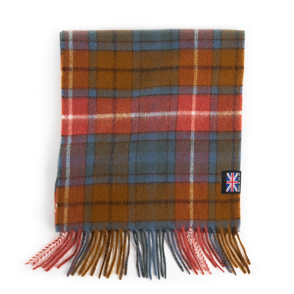 Prince of Scots Merino Lambswool Tartan Scarf (Antique Buchanan)