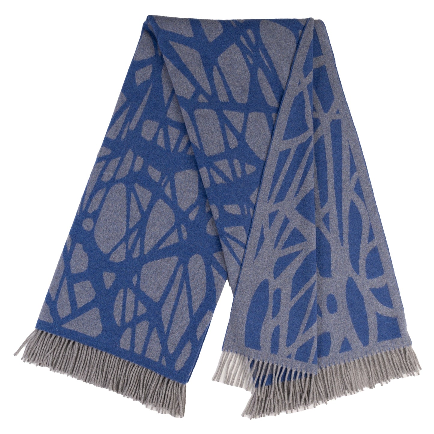 Southampton Home Monarch Merino Fleece Throw - Blue