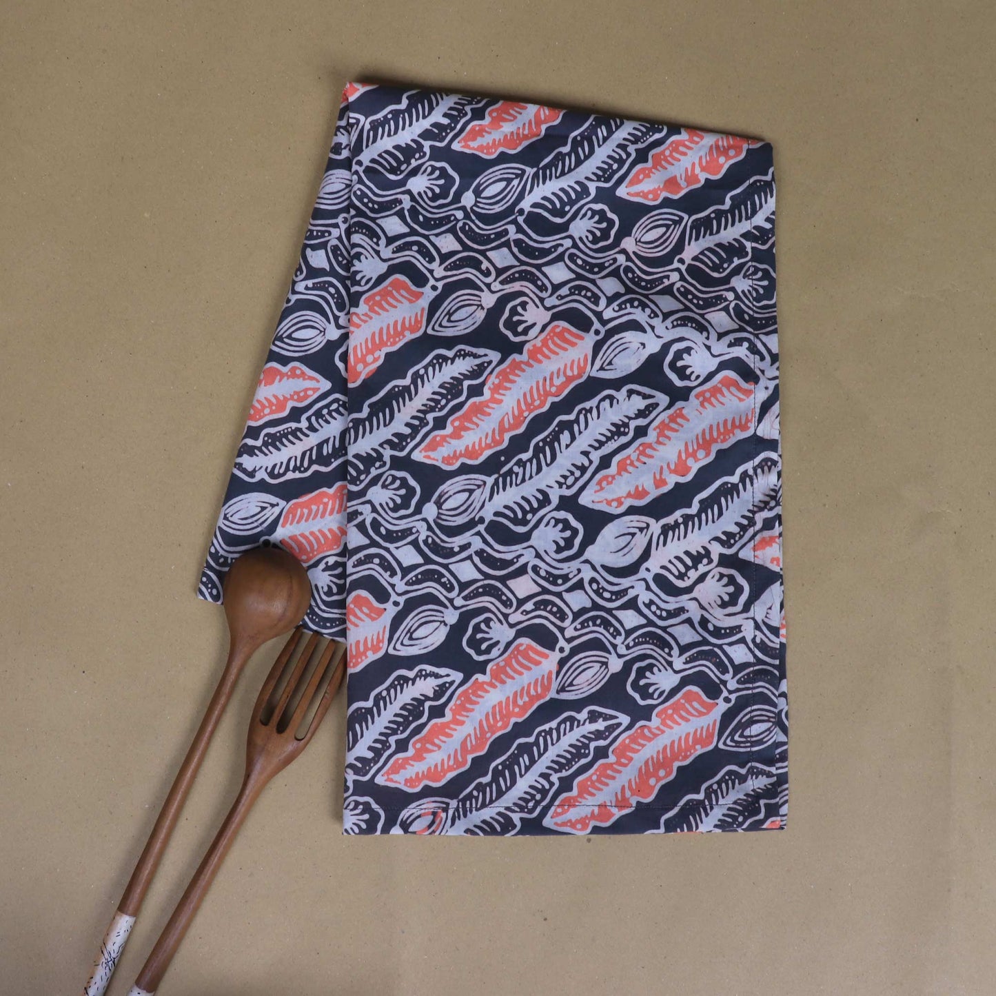 Batik Tea Towel Hand Dyed, Summer Night, Hand Dyed, 100% Cotton