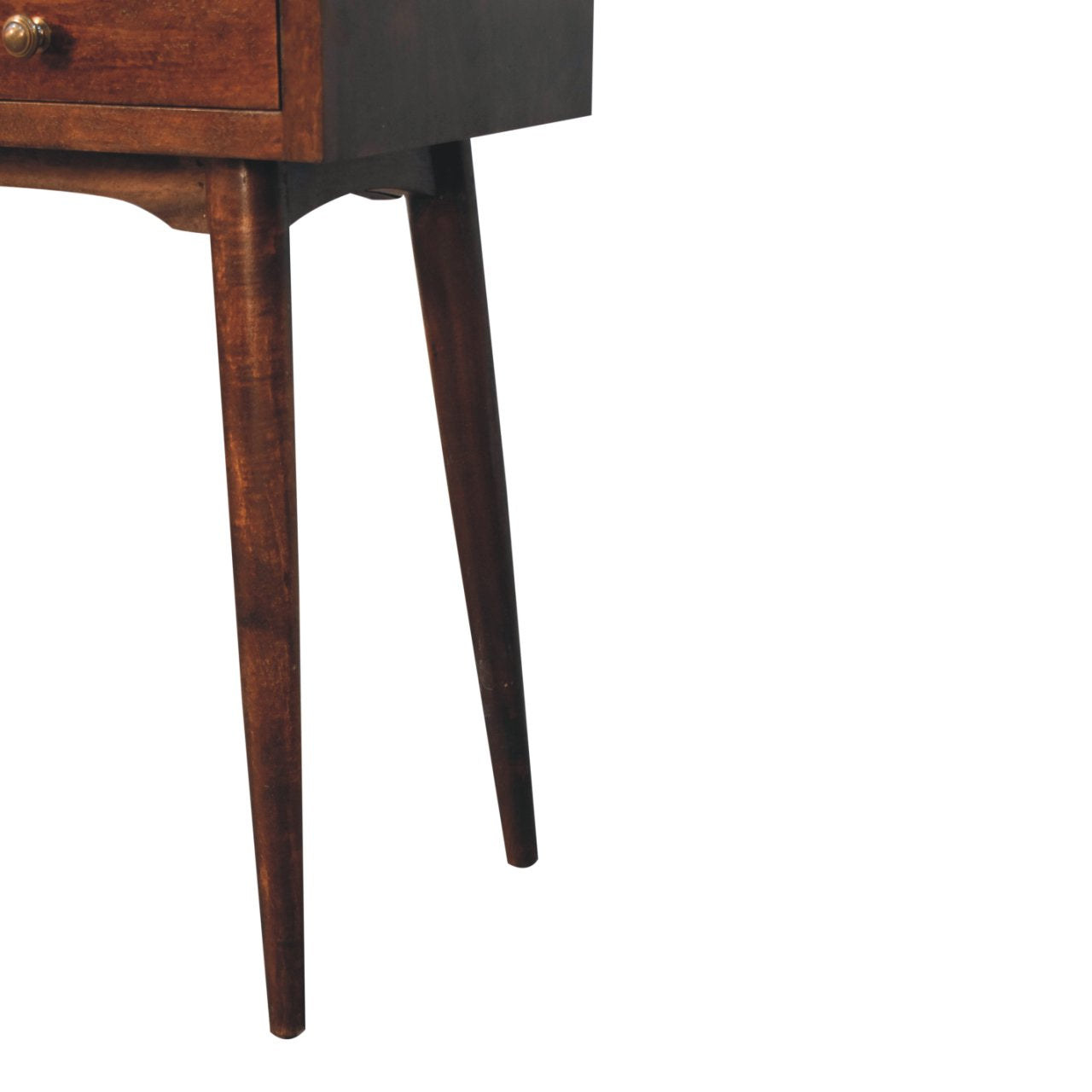 Solid Wood California Walnut Hallway 2-Drawer Console Table