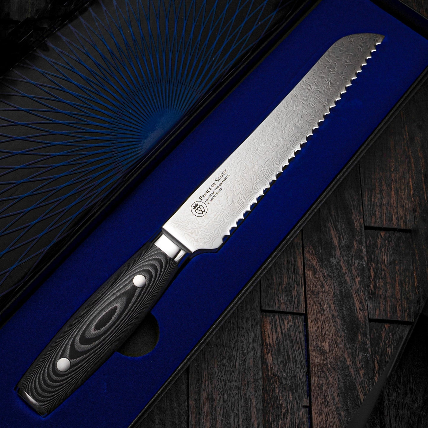 8 Inch Damascus Bread Knife