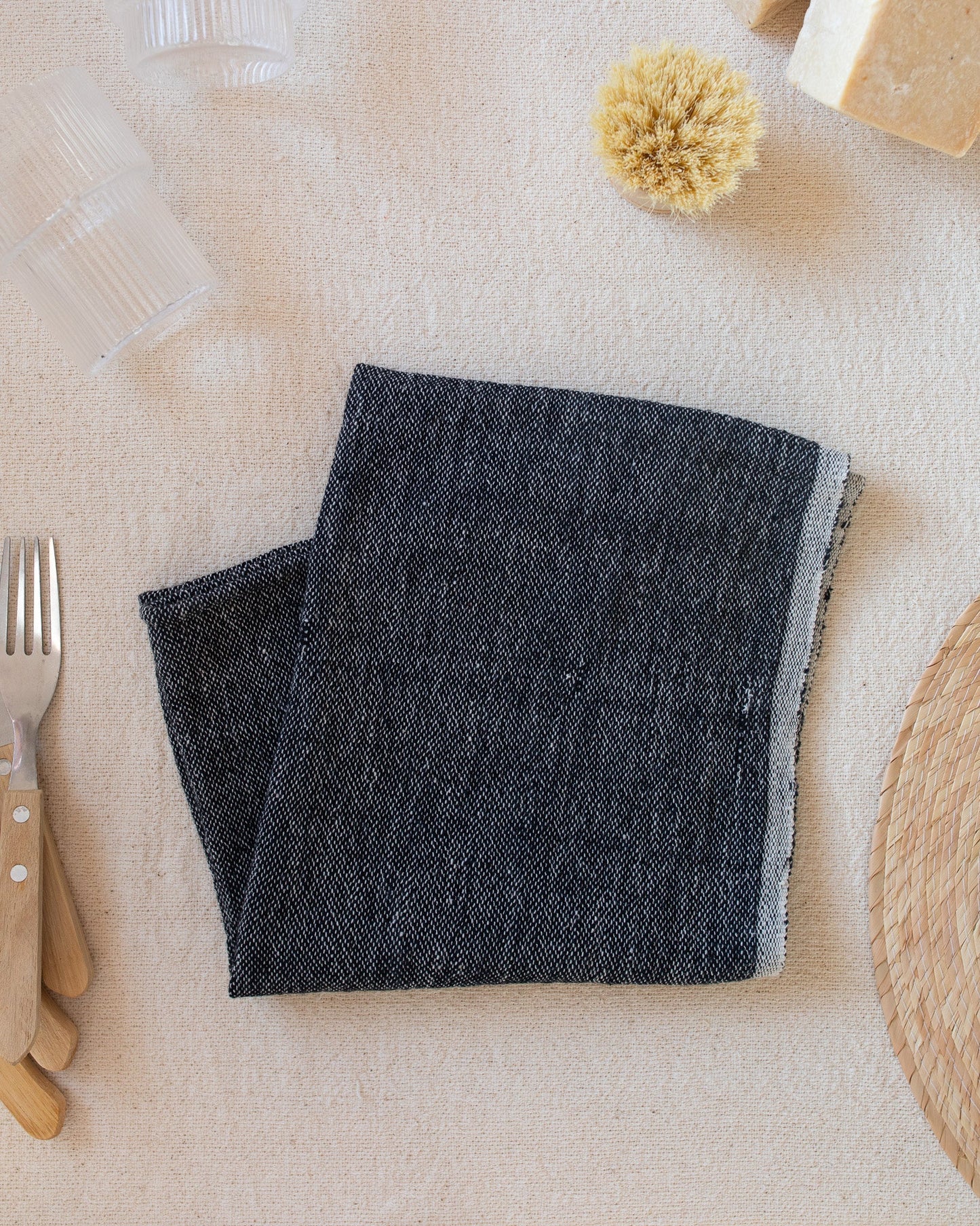 Black Hand Towel