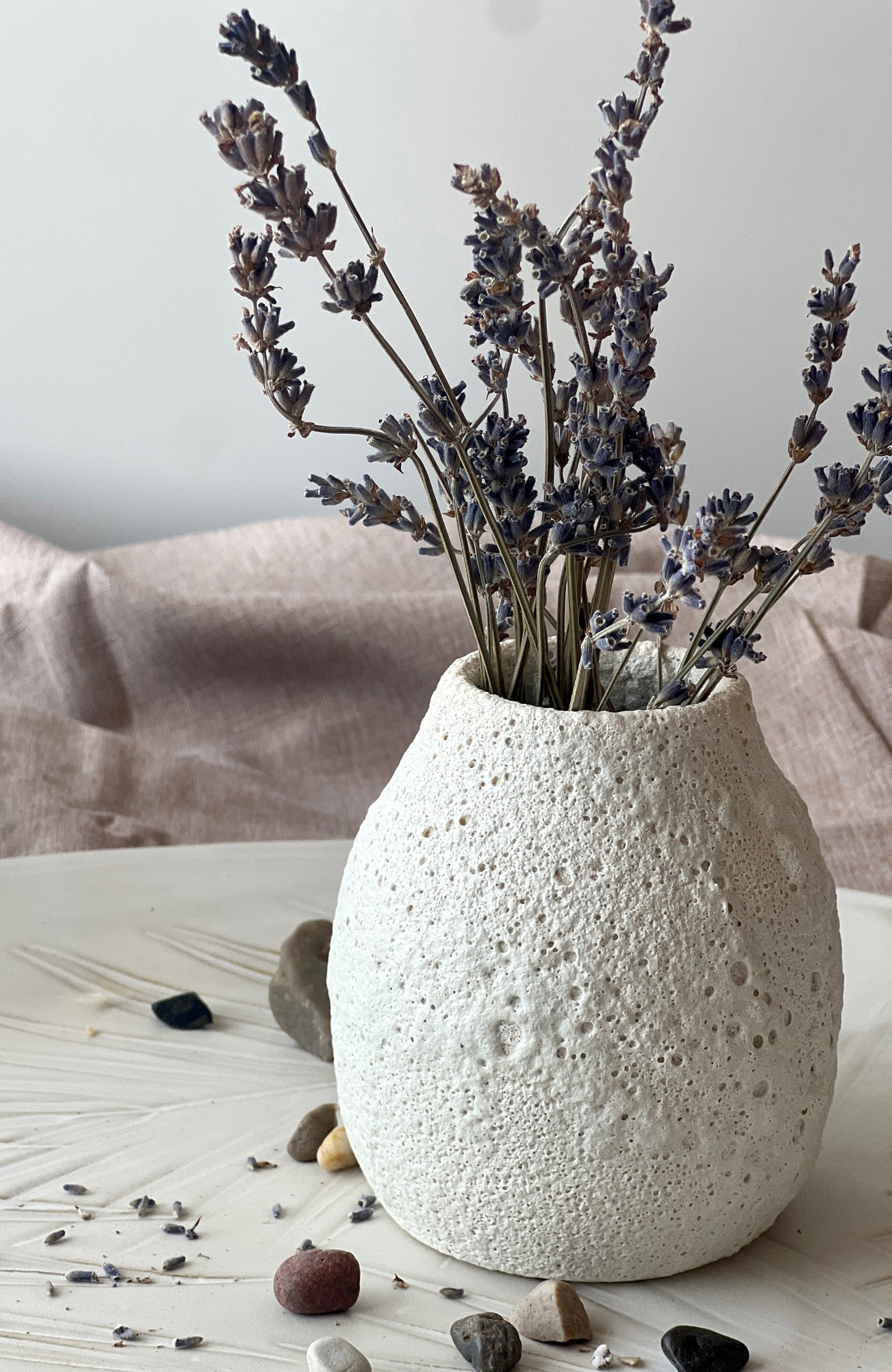 White Crater Vases