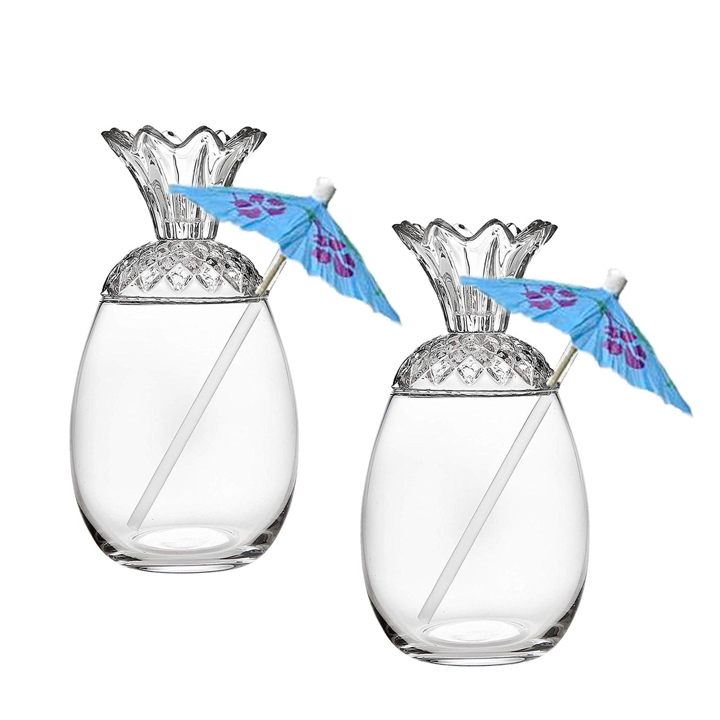 S/2 Pineapple Grove Pineapple Tumblers
