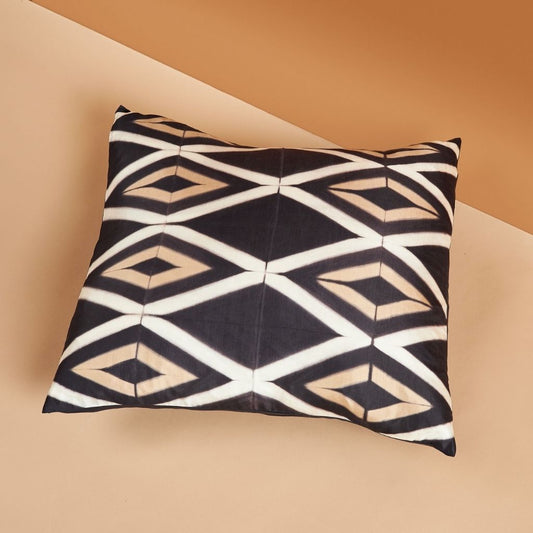 Tisa Handcrafted Shibori Print Mulberry Silk Pillow