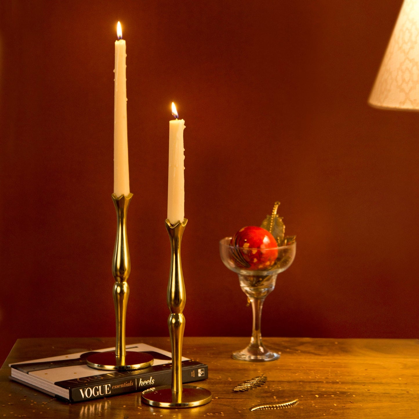 Holiday Accents Brass Candlesticks – Set of 2