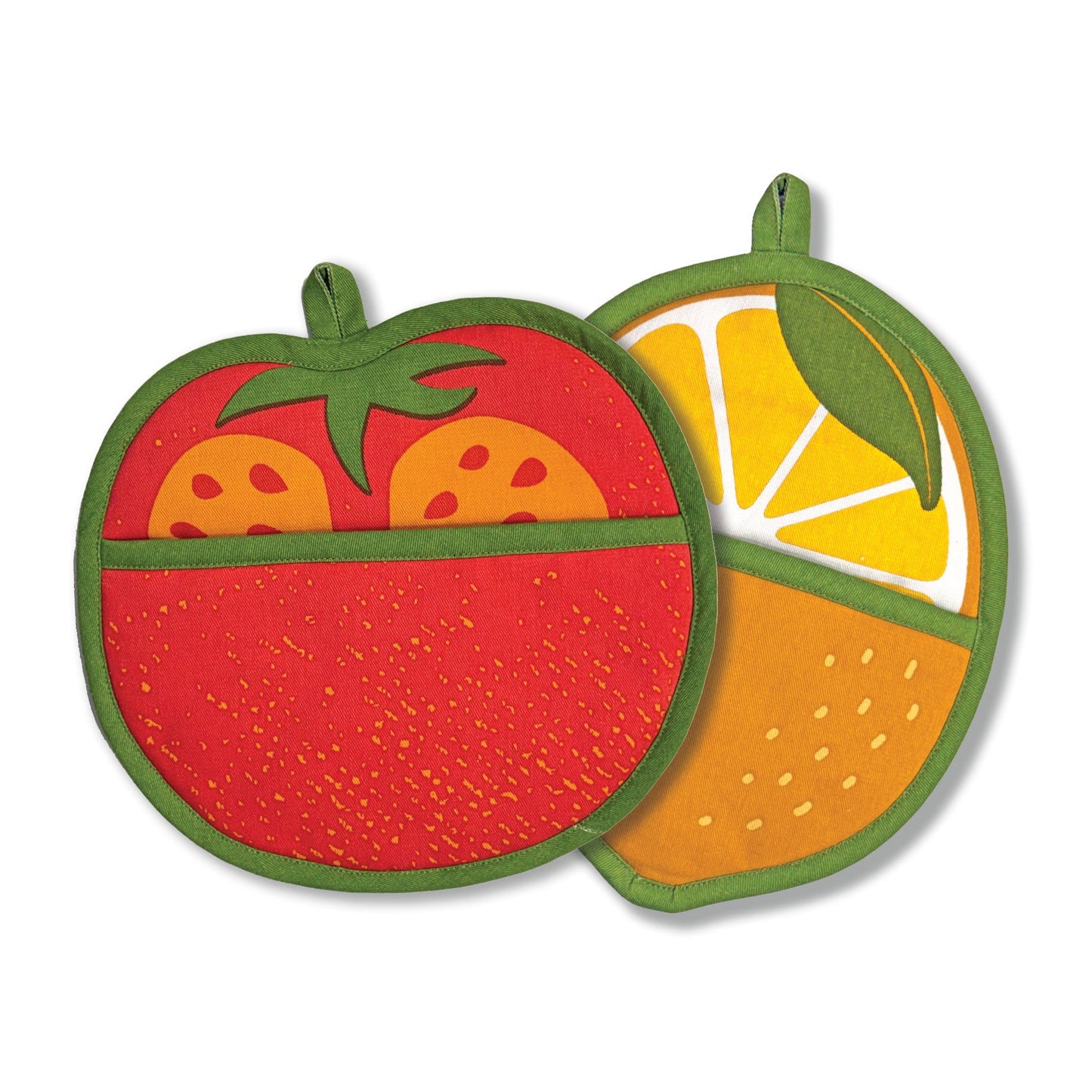 Tomato & Lemon Pot Holders Set of 2