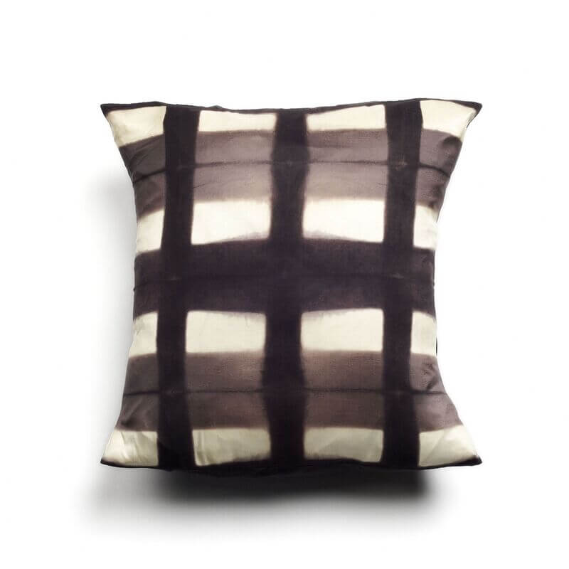 Handcrafted Shibori Print Mulberry Silk Pillow Cover