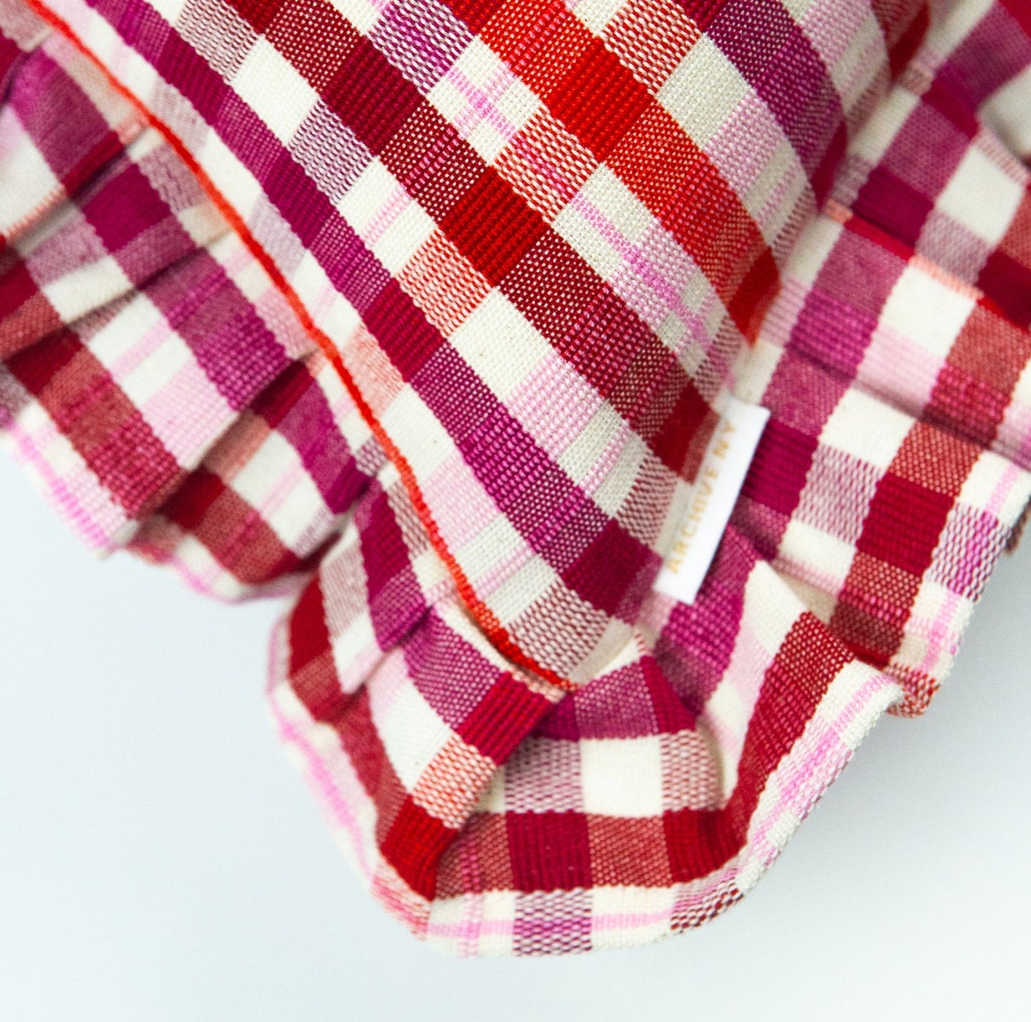 Archive NY Noel Ruffle Plaid Pillow