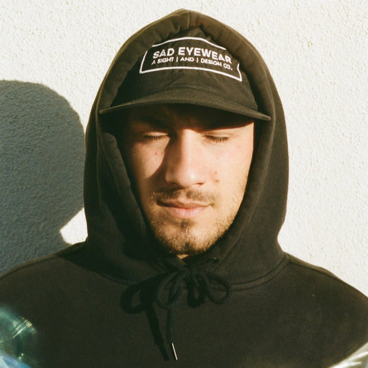 Embroidered Hat // Nylon Cap // Black