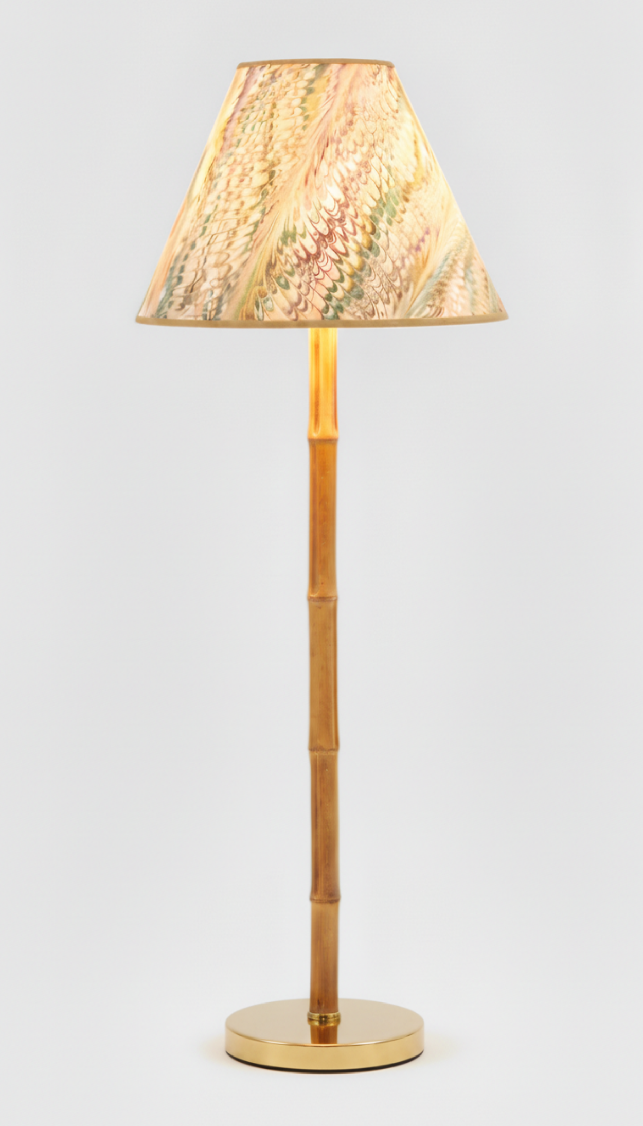 16" Empire Lampshade —  Hand-Marbled