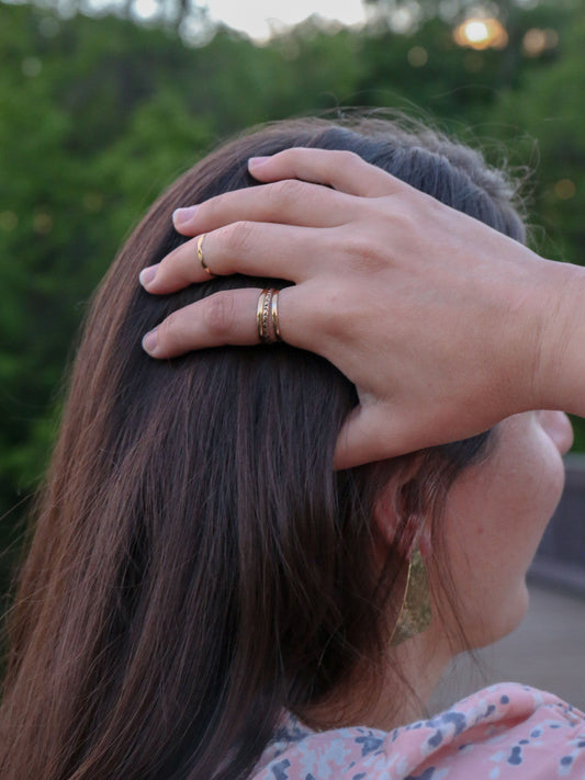 Brass Stacking Rings