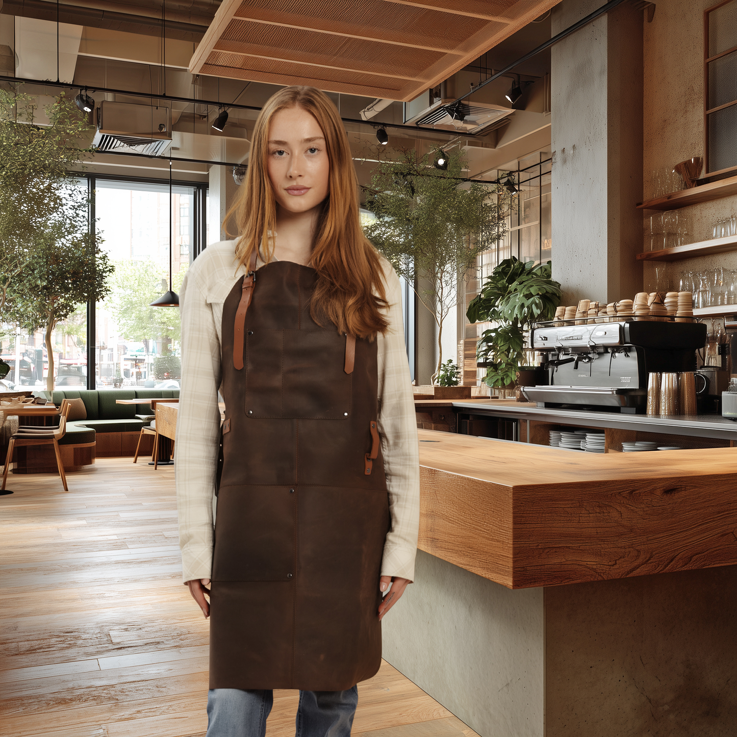 Theodore Leather Premium Apron