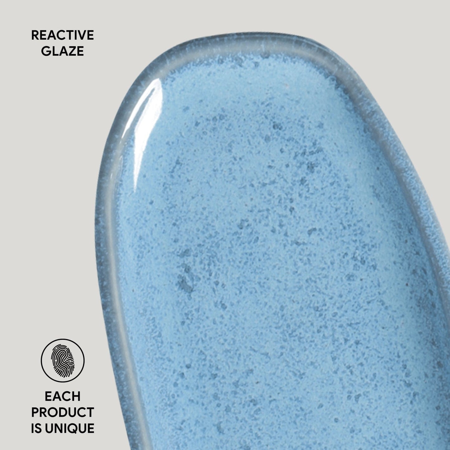 Shallow Organic Oval Platter Mini Set of 4