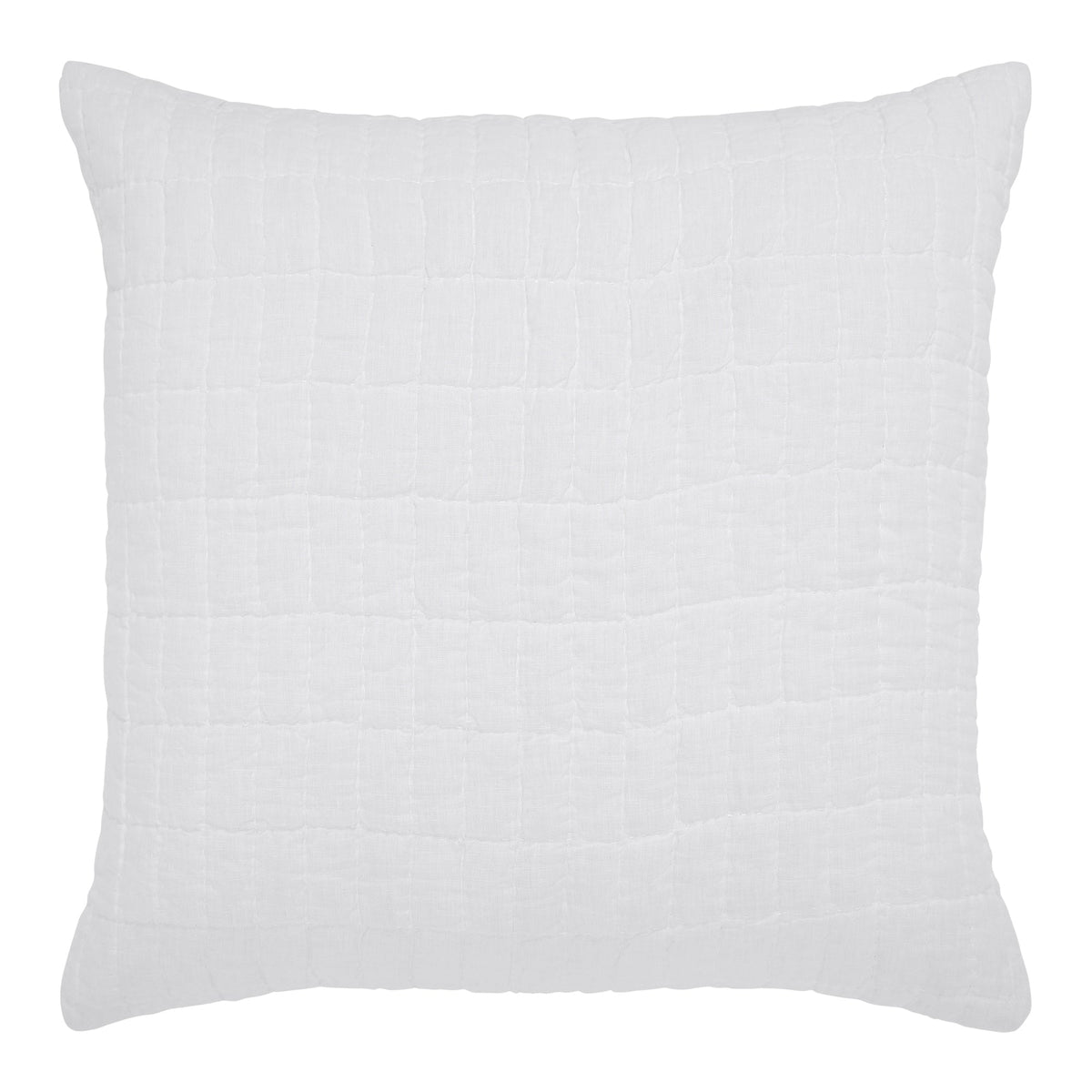 Logan Grid European Linen Quilt Sham