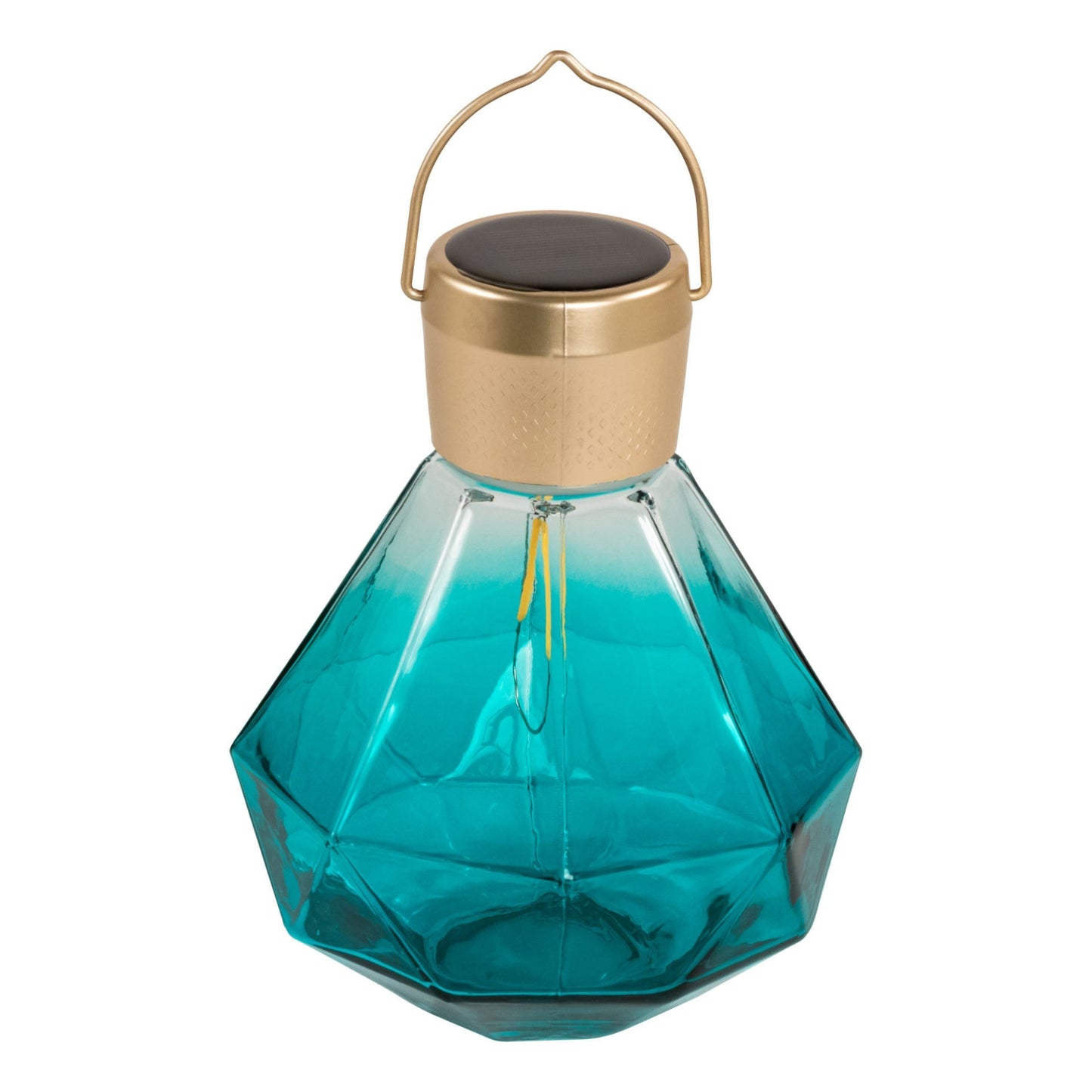 Gem Solar Lantern 6.75" Handblown Glass
