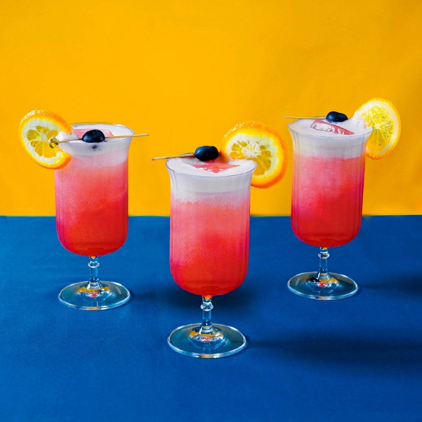 Rims Orient-Coupe Gin Sour/Long Island Ribbed Cocktail Glasses