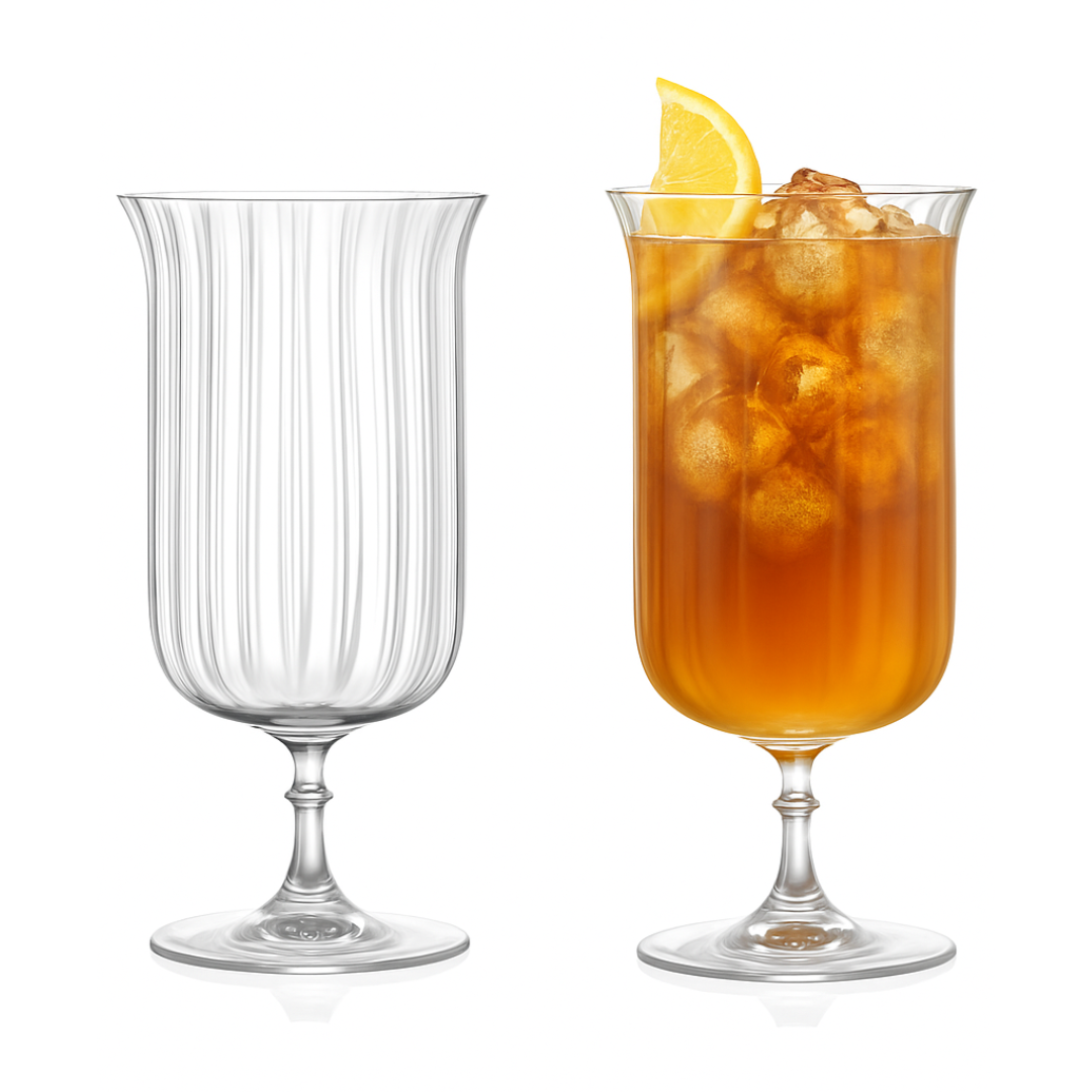 Rims Orient-Coupe Gin Sour/Long Island Ribbed Cocktail Glasses